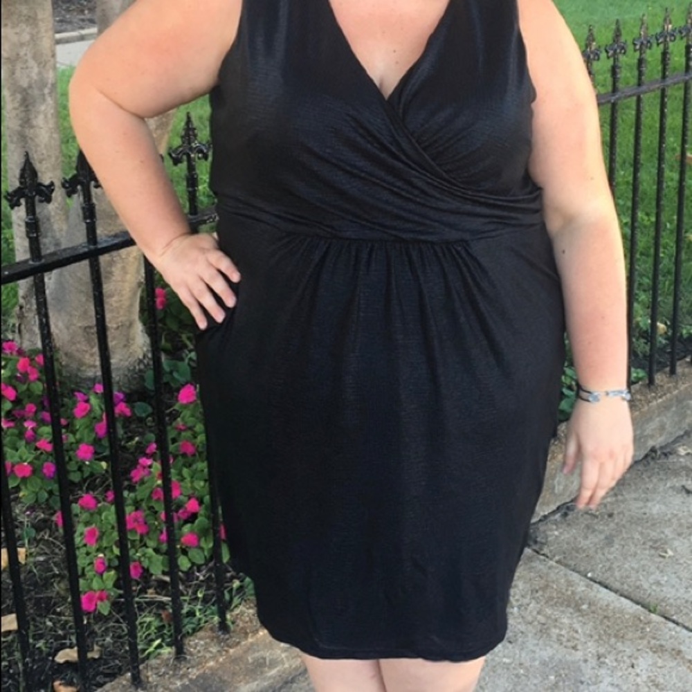 Lane Bryant Size 24 Black Cocktail Dress